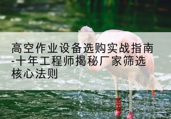 芦山剪叉式升降机厂家-高空作业设备选购实战指南-十年工程师揭秘厂家筛选核心法则